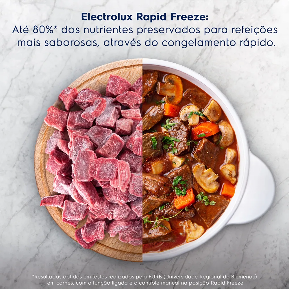 Geladeira Electrolux Frost Free Inverter 400L Efficient AutoSense e Rapid Freeze Inverse Branca (IB6)