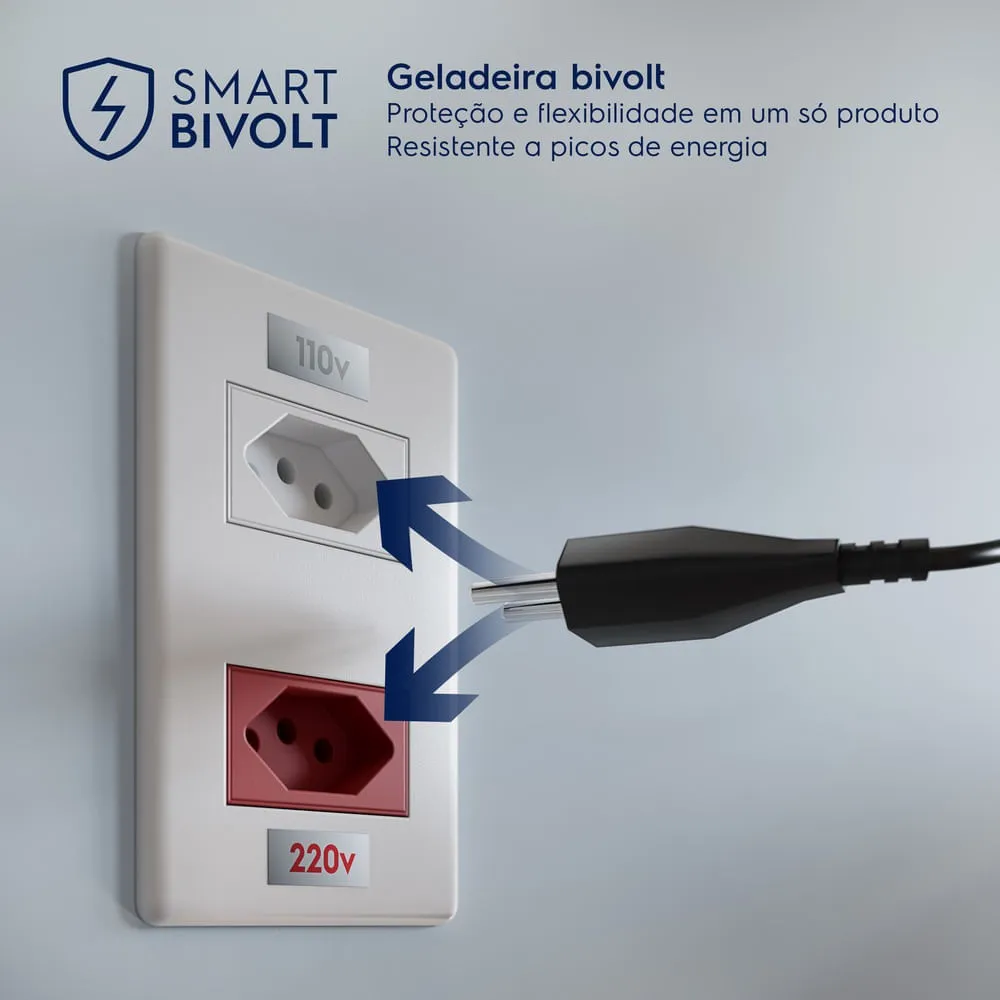 Geladeira Electrolux Frost Free Inverter 481L Efficient com AutoSense SmartBivolt Duplex cor Branca (IT70)