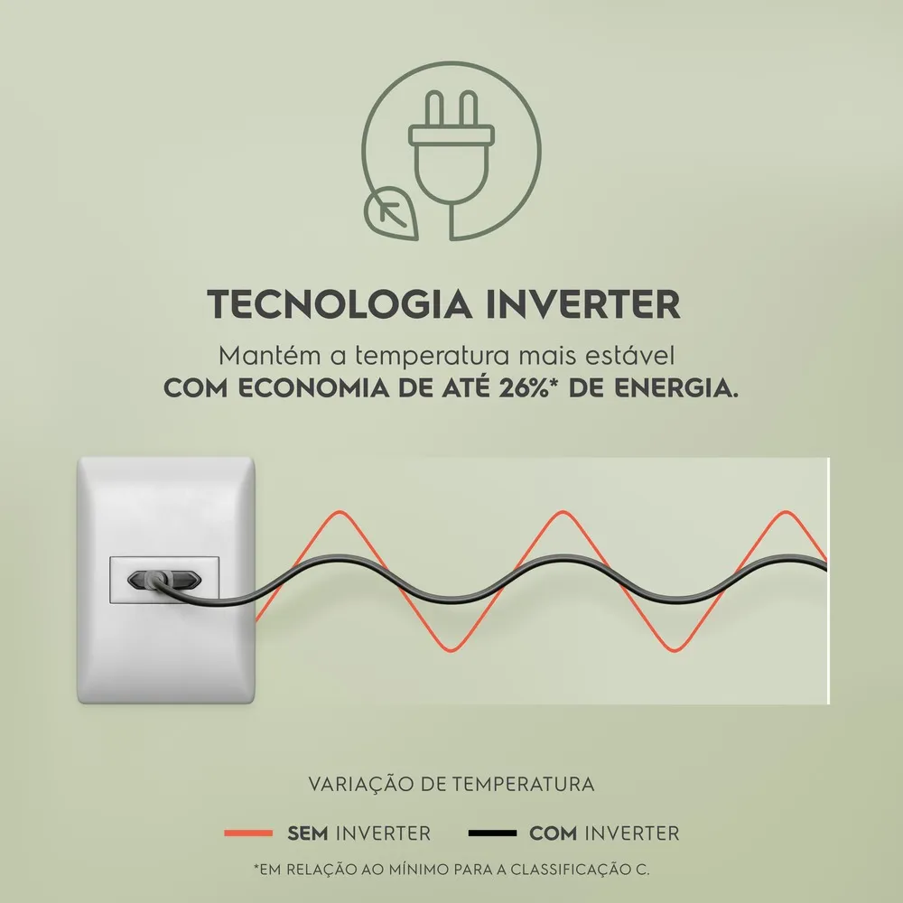 Geladeira Electrolux Frost Free Inverter 415L Efficient com AutoSense Inox Look (IF46S)
