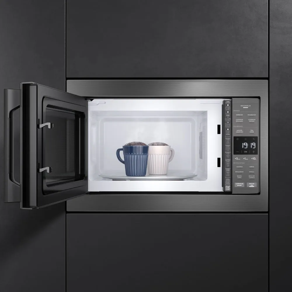 Micro-ondas de Embutir Electrolux 34L cor Inox Experience com Painel Inteligente (ME3BC)