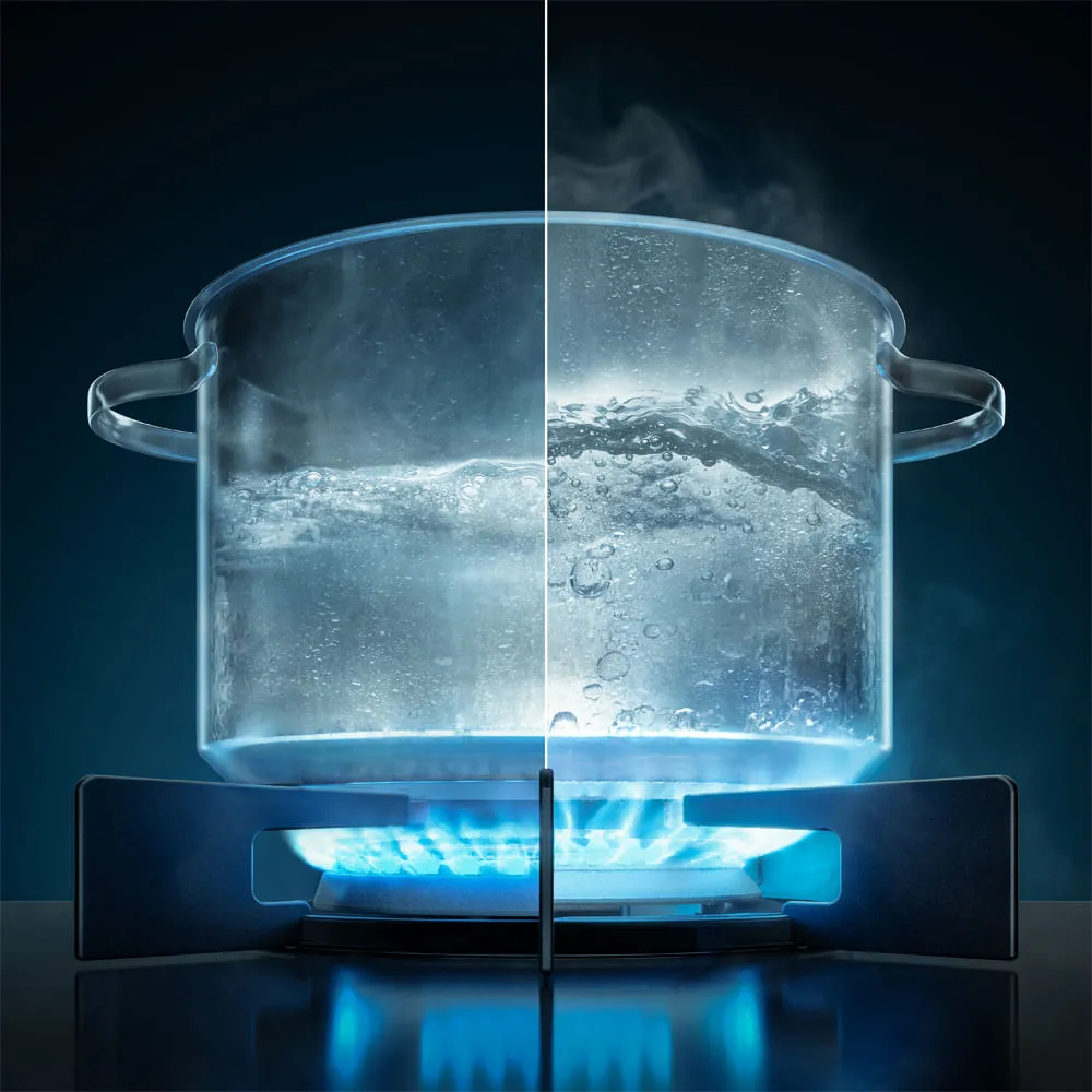 Fogão de Embutir 4 bocas Electrolux Cinza Experience Mesa de Vidro, Grill e PerfectCook360 (FE4EG)