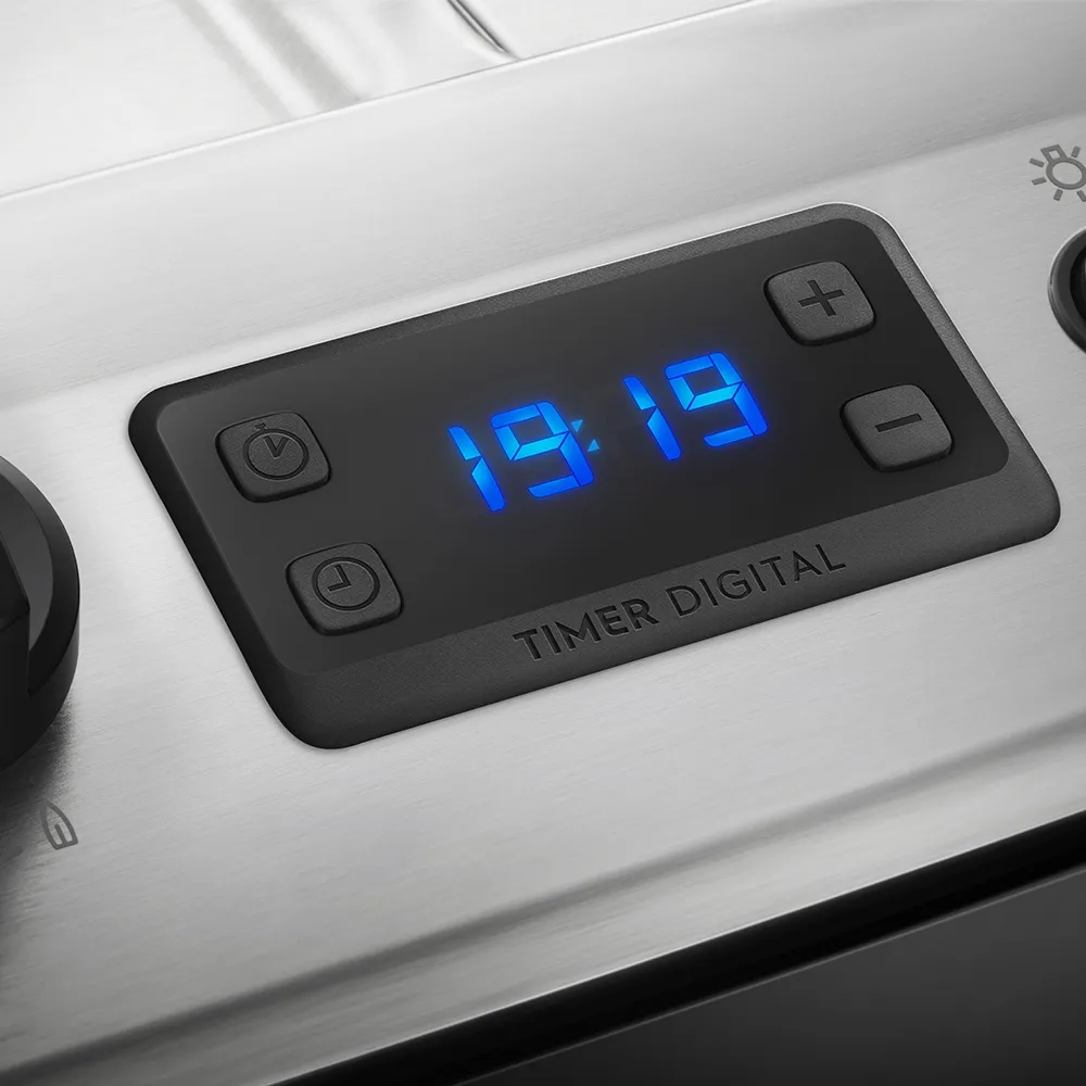 Fogão 5 Bocas Electrolux Preto com Tripla Chama e Timer Digital (76UBR)