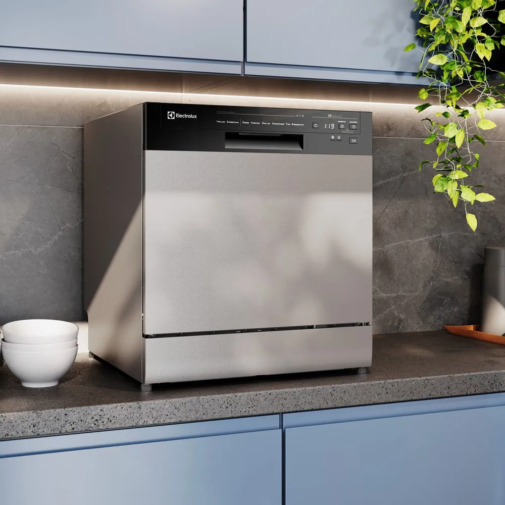 Lava-Louça Electrolux 8 Serviços Inox com Programa Lava & Seca 50 min (LS08E)
