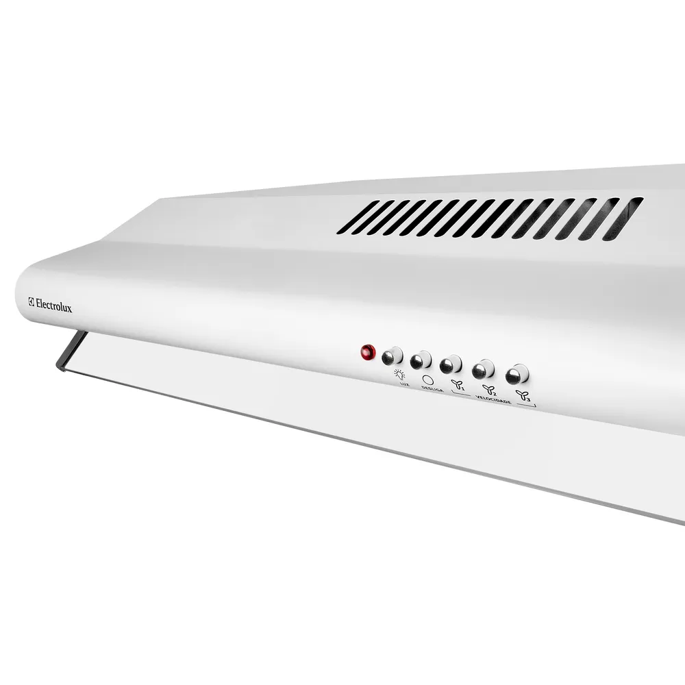 Depurador de Ar Parede Electrolux 80cm Branco com Filtro Lavável e Máscara Captadora de Ar (DE80B)