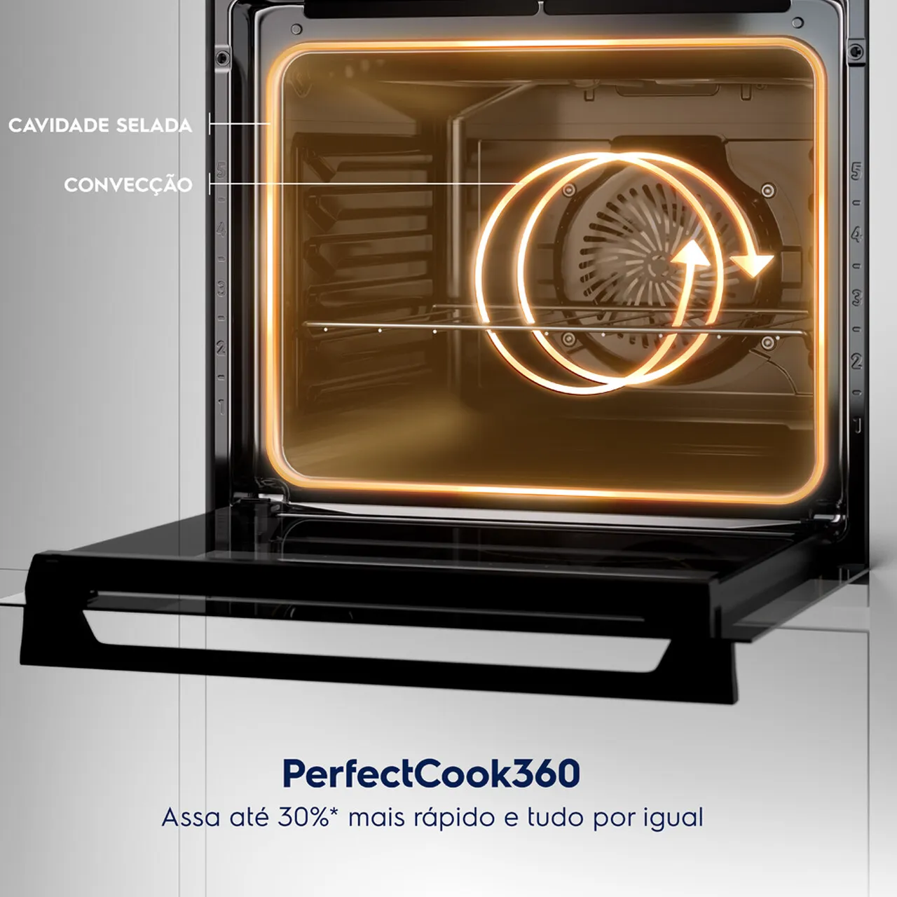 Forno de Embutir Elétrico Electrolux 80L Expert Pro Series com VaporCrisp e Wi-fi (OE9XB)