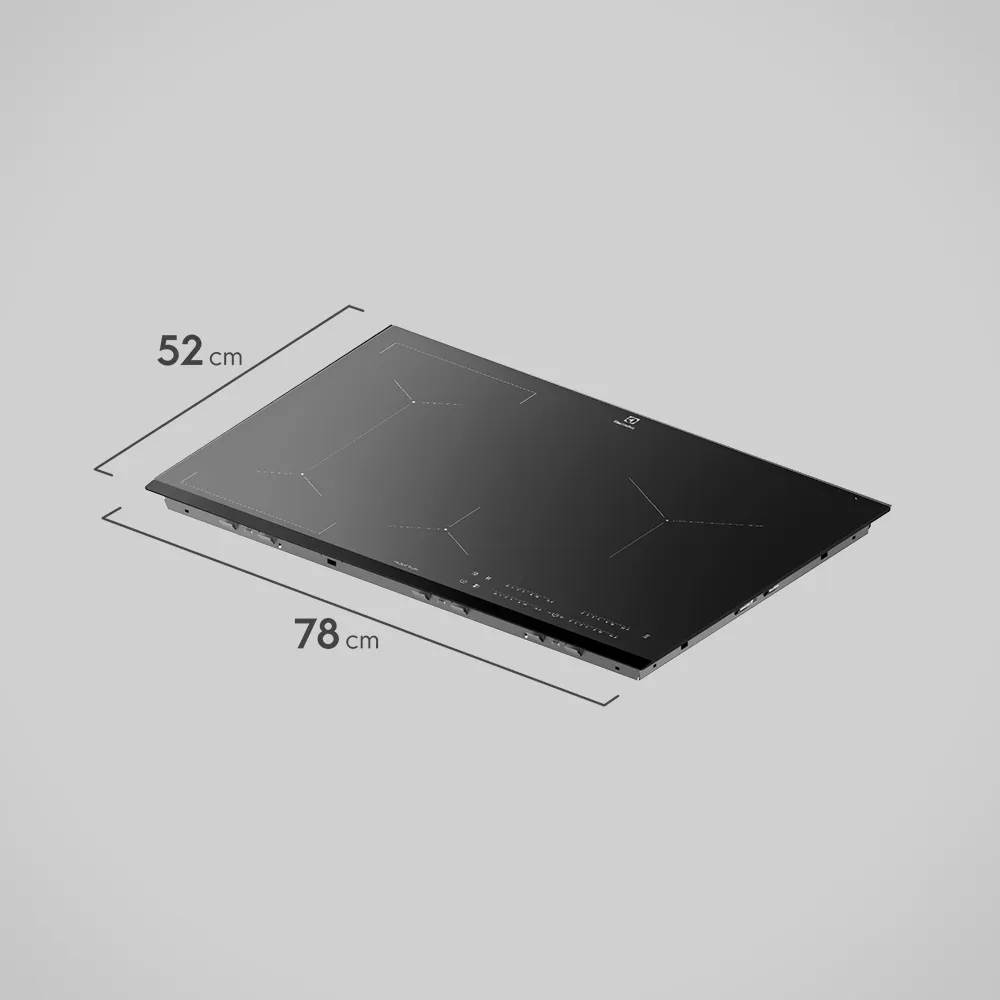 Cooktop 4 Bocas de Indução Electrolux Expert com Unicook e Timer (IE80P)