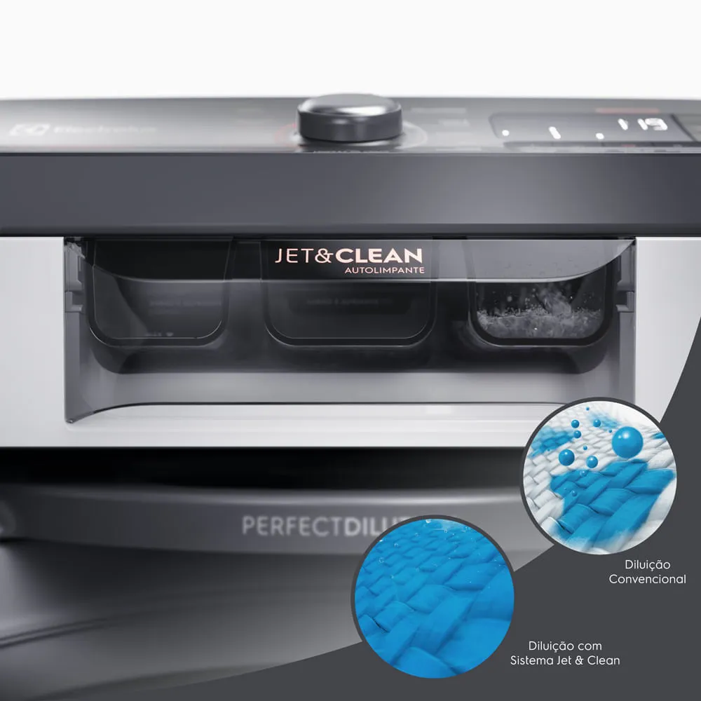 Máquina de Lavar Electrolux 18kg Branca Premium Care com Cesto Inox e Sem Agitador (LEI18)