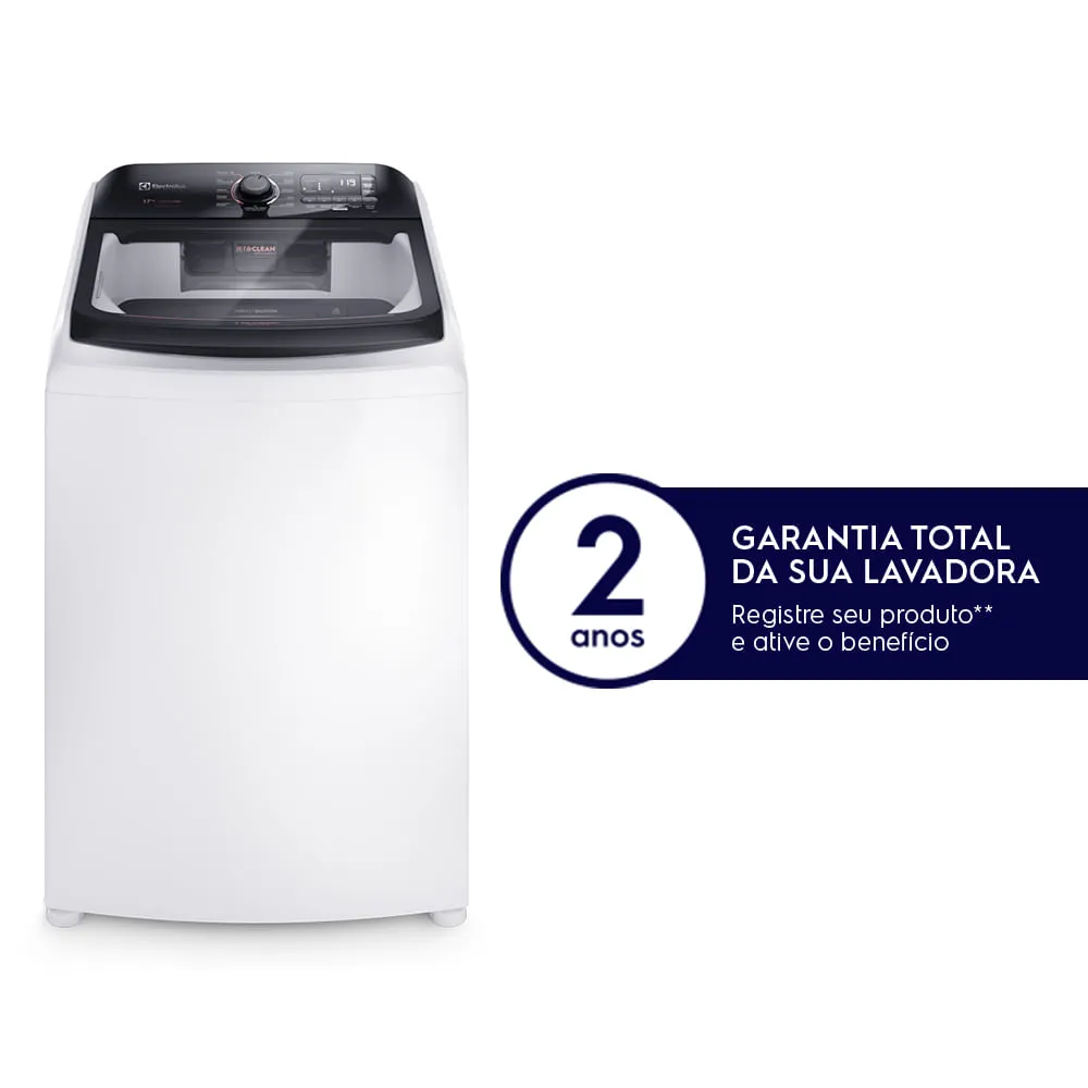 Máquina de Lavar 17kg Electrolux Perfect Care com Vapor e Jatos Poderosos (LEV17)