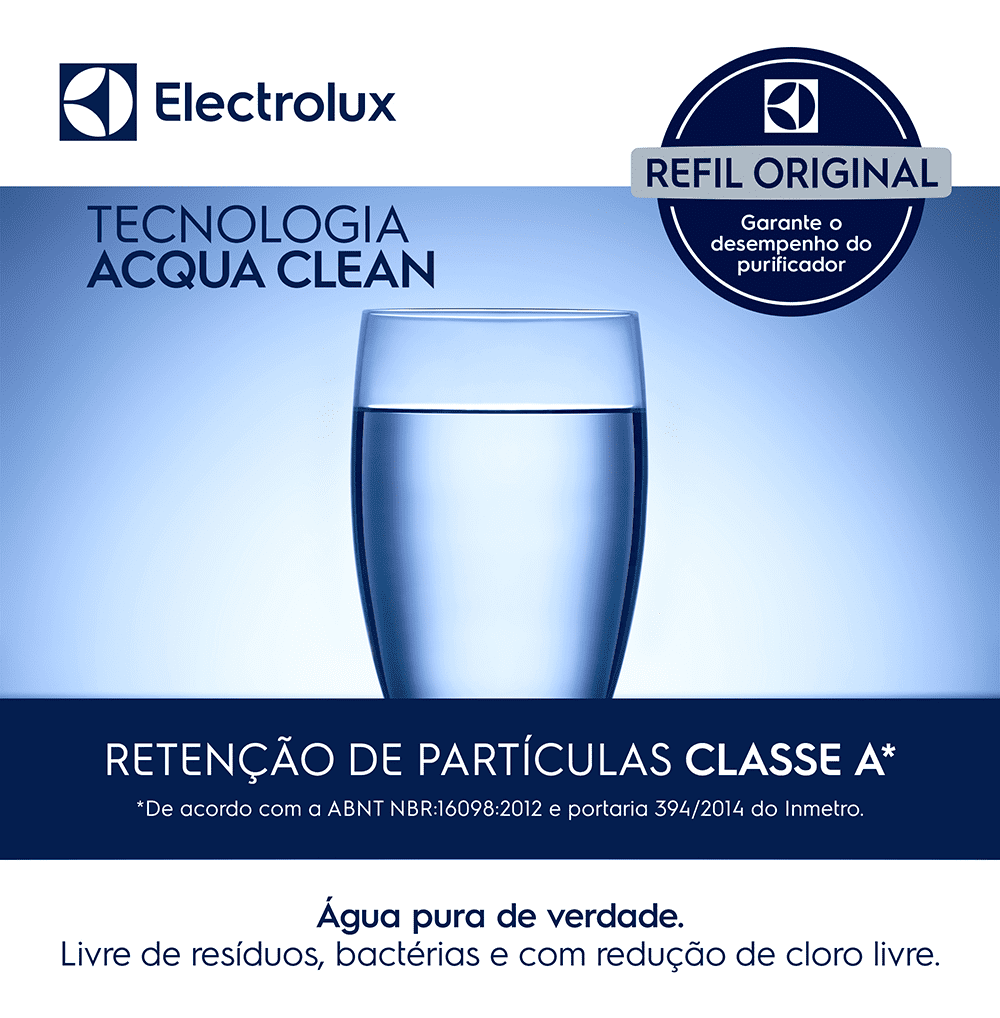 Kit 2 Filtros/Refis ORIGINAIS para Purificador de Água PA21G / PA26G / PA31G Electrolux