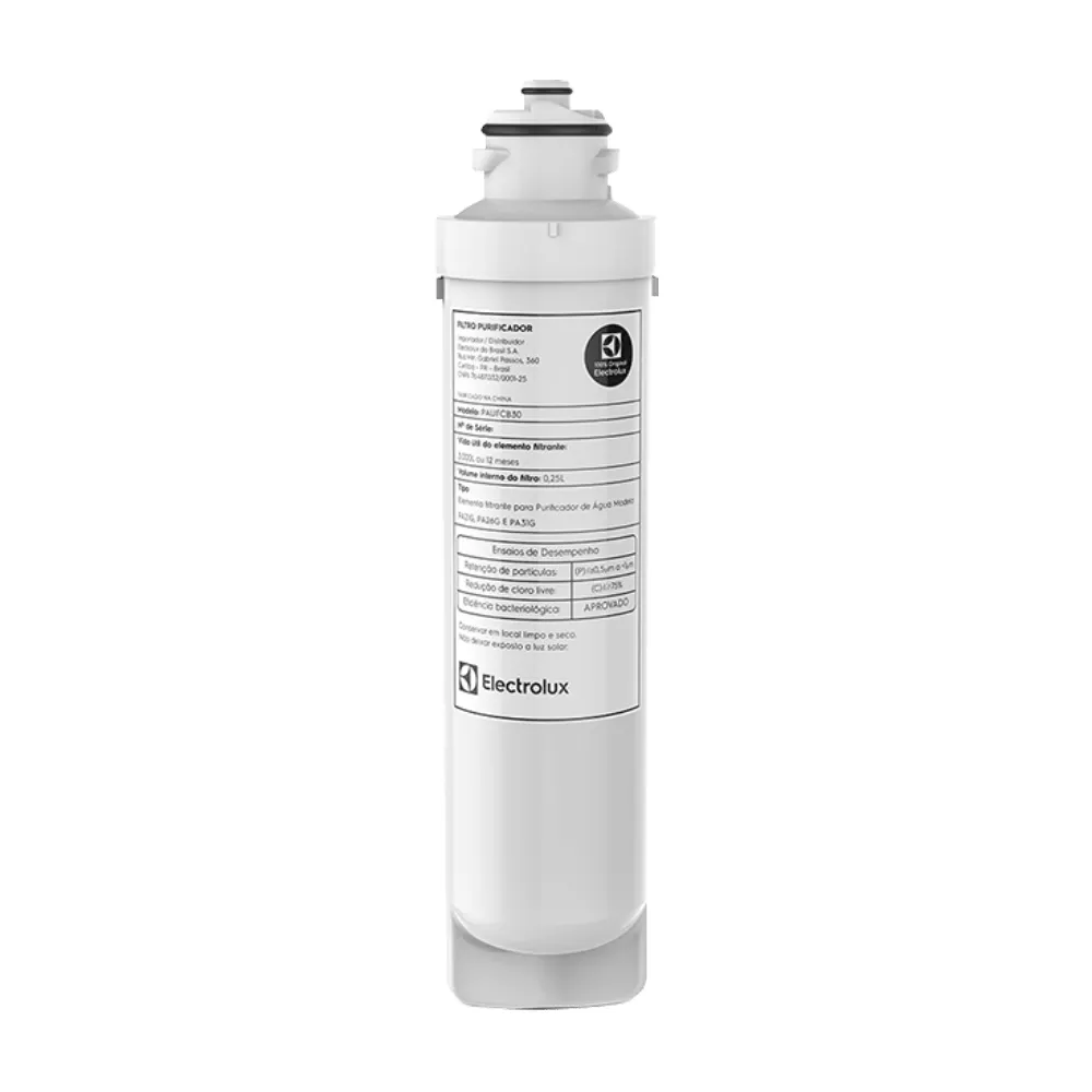 Kit 2 Filtros/Refis ORIGINAIS para Purificador de Água PA21G / PA26G / PA31G Electrolux