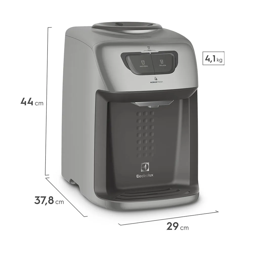 Bebedouro de Água Electrolux Prata com Refrigeração Eletrônica (BE11X)