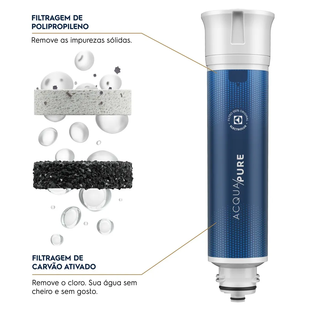 Purificador de Água Electrolux Efficient Compacto Água Natural com Tecnologia Acqua Pure (PN10B)