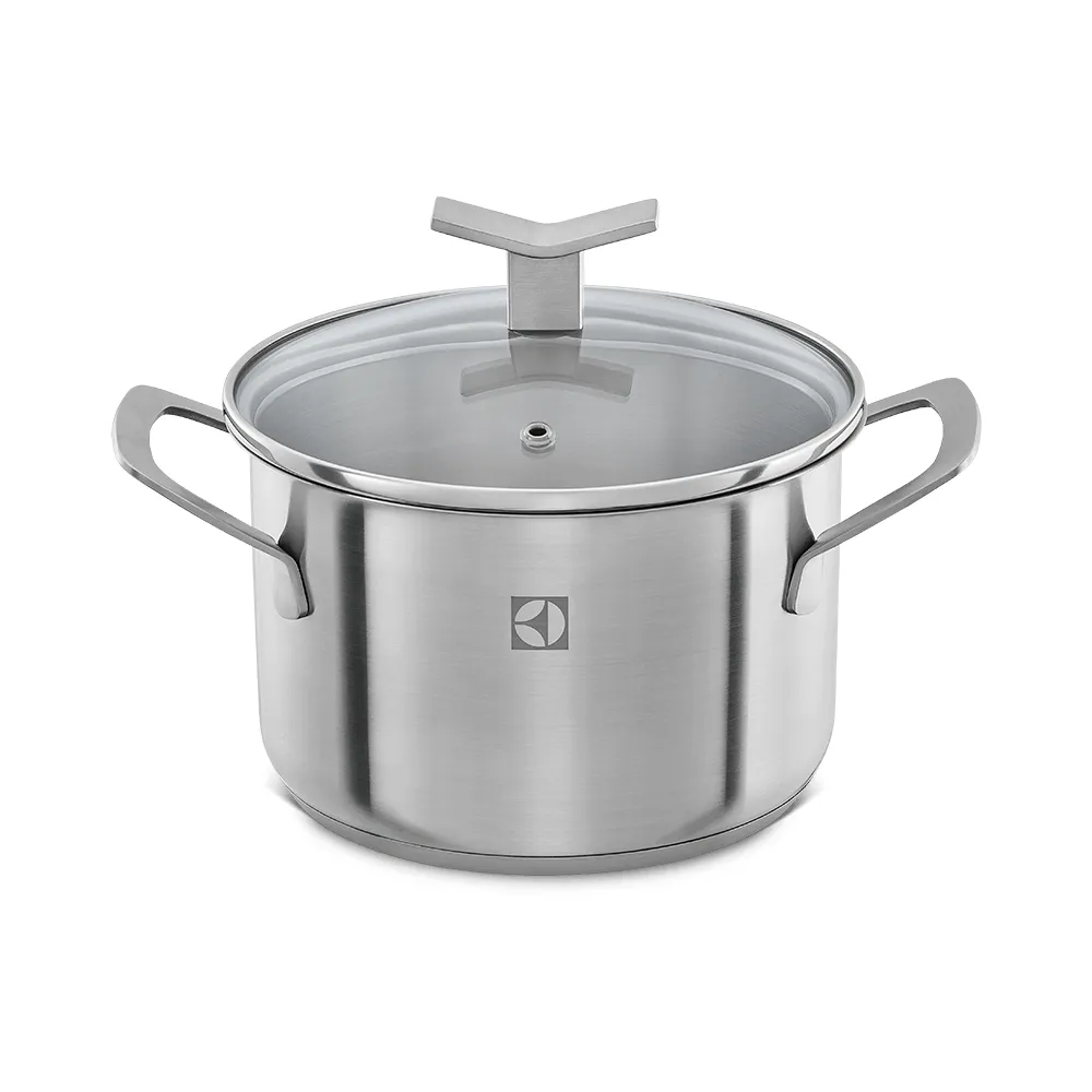 Jogo de Panelas Electrolux Inox com 5 Peças Design com Fundo Triplo