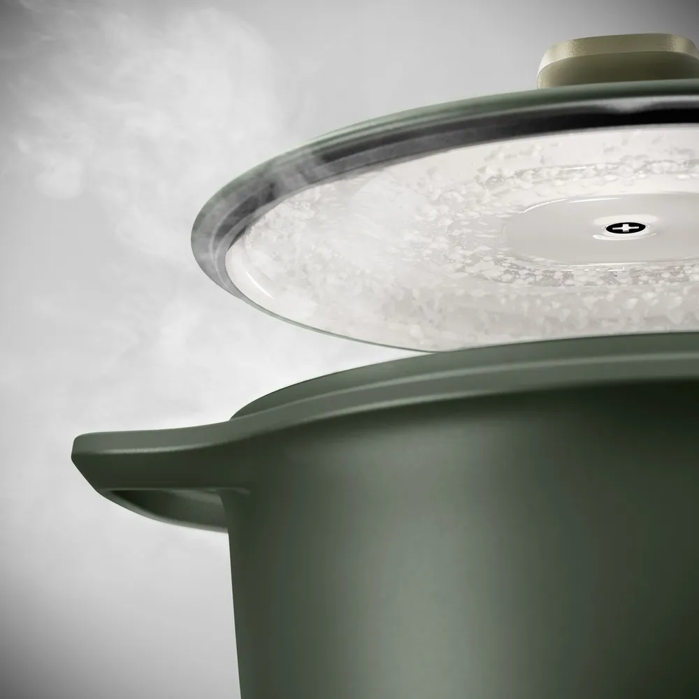 Panela de Ferro Fundido Esmaltado Molheira Electrolux 20cm verde Linha 100 Anos Celebre Temperos