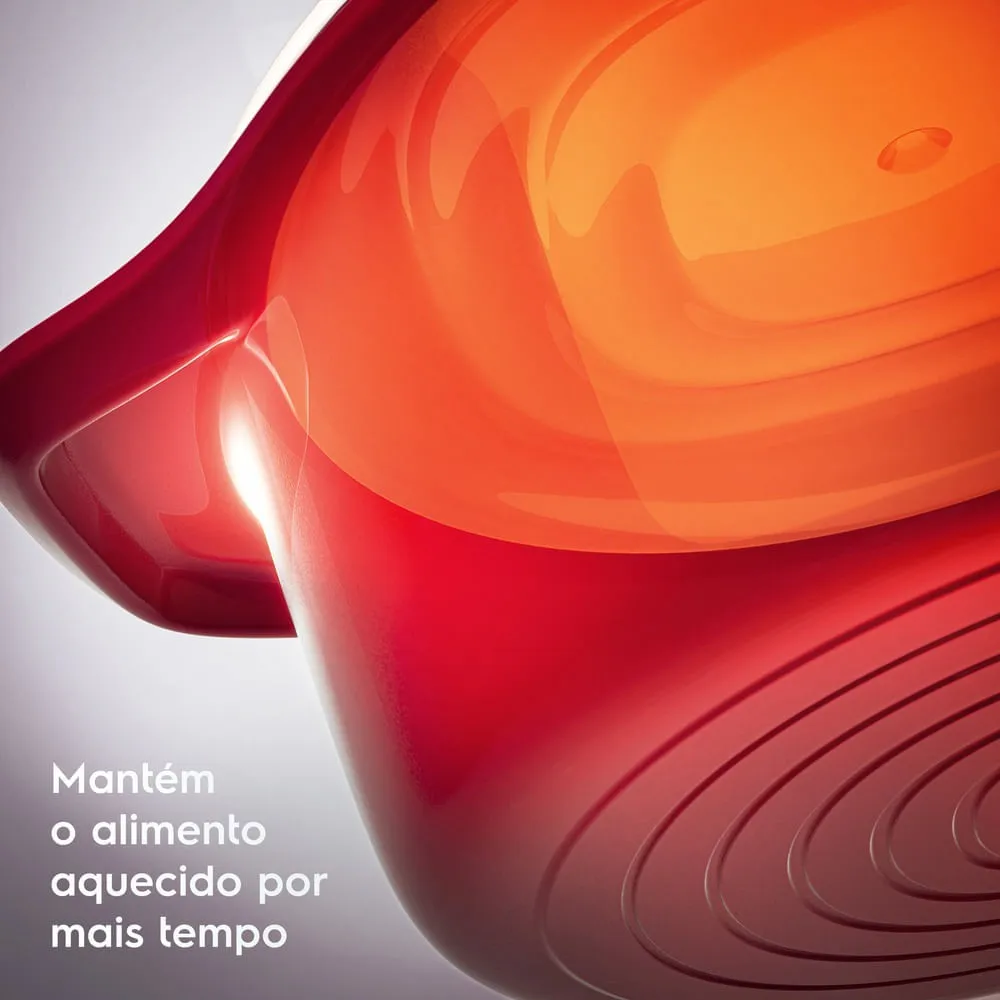 Jogo de Panelas Electrolux de Ferro Fundido Esmaltado Vermelha Expert 2 Peças