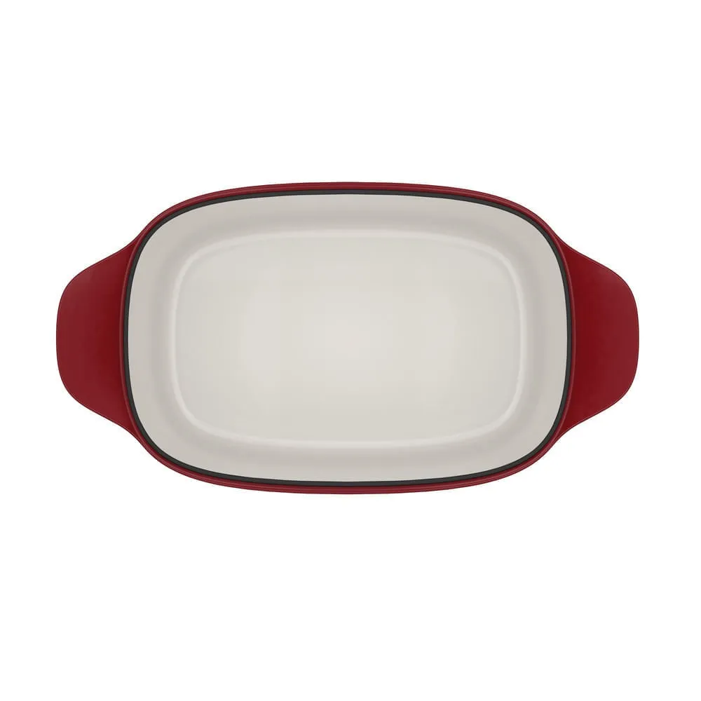 Panela de Ferro Fundido Esmaltado Oval Electrolux Expert 27cm Vermelha