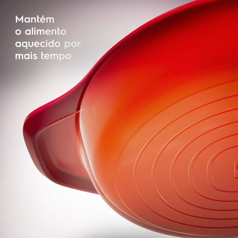 Frigideira de Ferro Fundido Esmaltado Electrolux Expert 26cm Vermelha