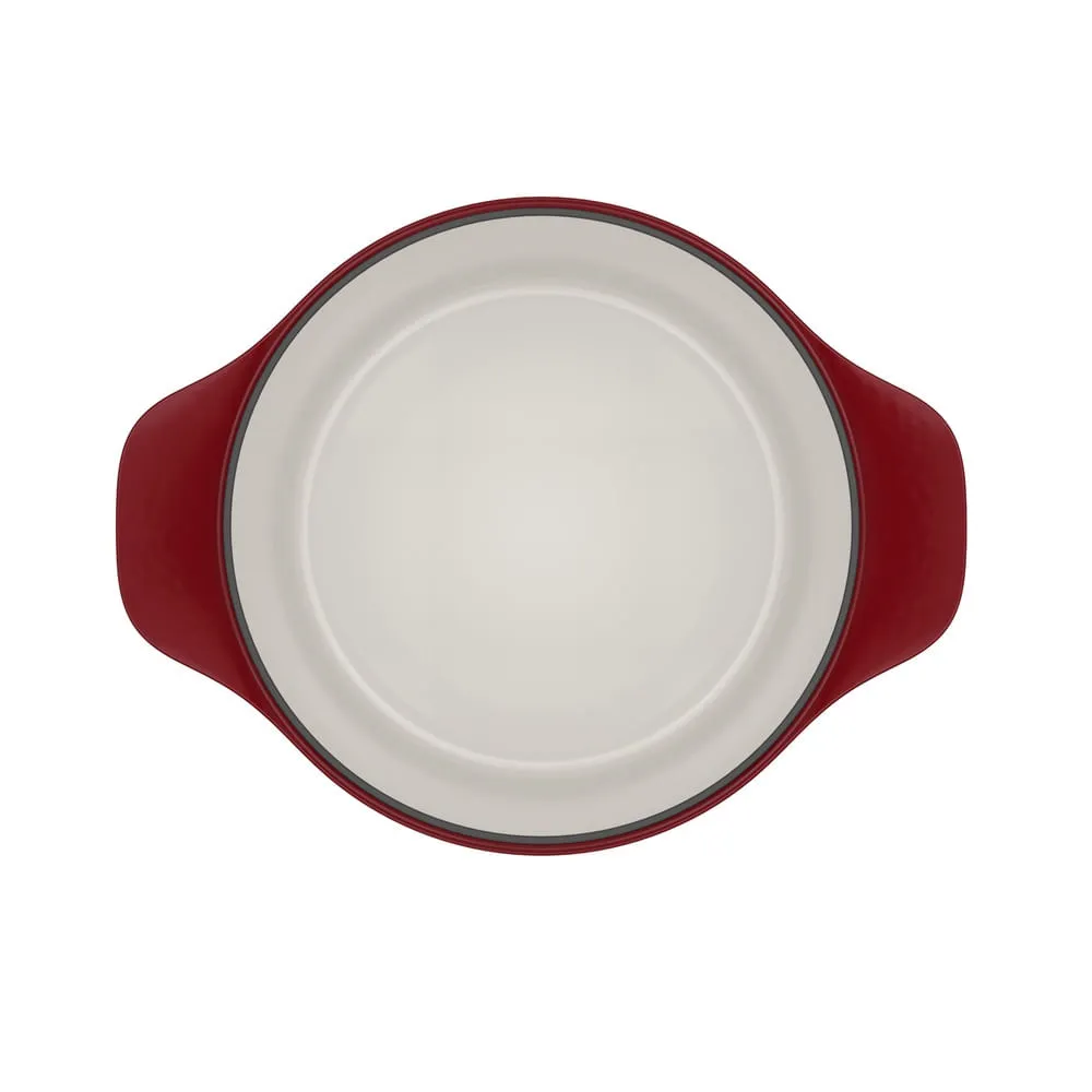Panela de Ferro Fundido Esmaltado Caçarola Electrolux Expert 24cm Vermelha