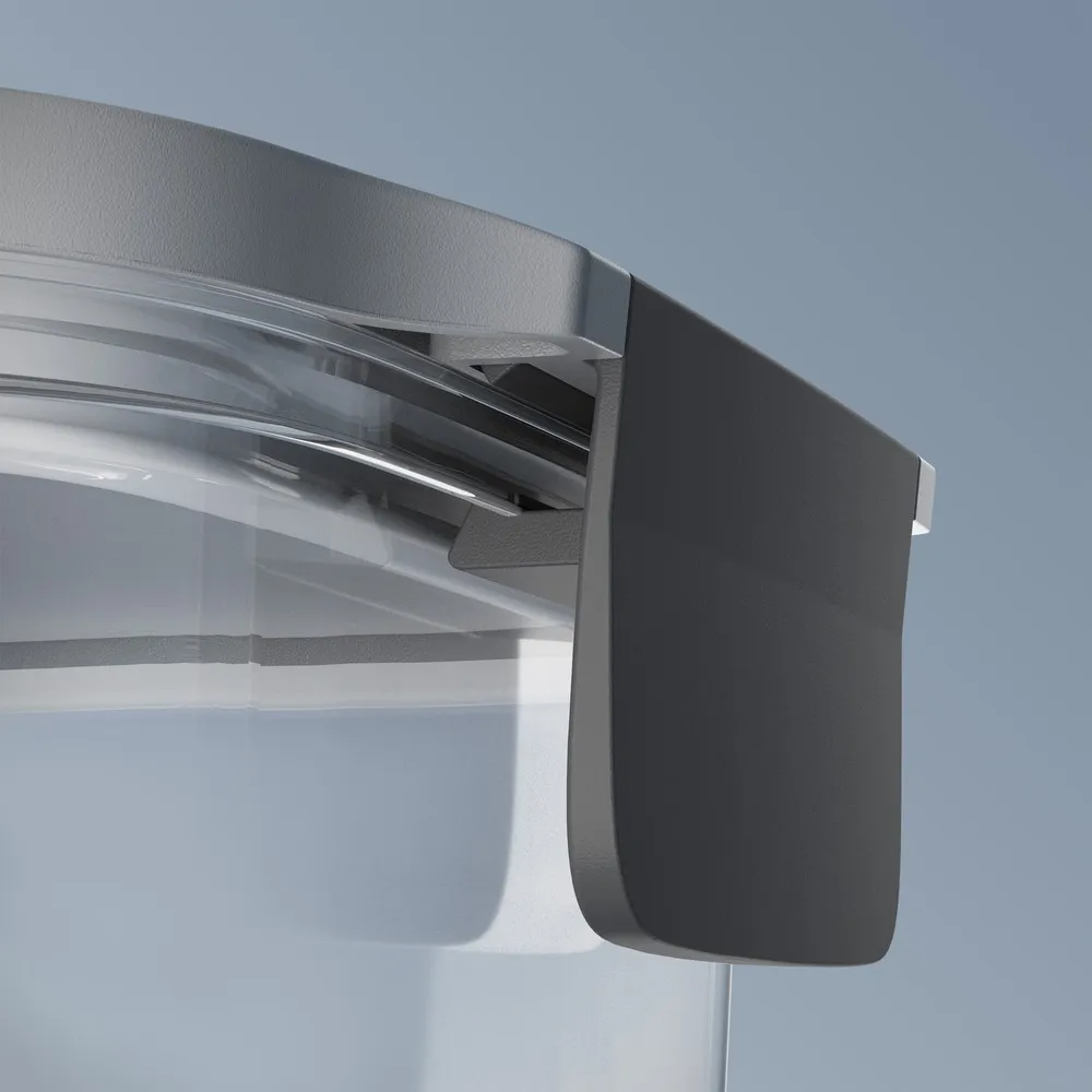 Potes Herméticos de Plástico Electrolux Cinza 8 Unidades Empilháveis Modulares