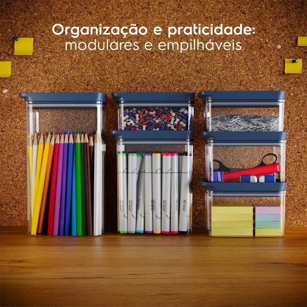 Pote Hermético Organizador Electrolux Experience Empilhável Modular 1,75L