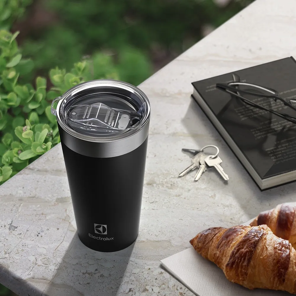 Copo Térmico Electrolux 560ml Preto Sense com Tampa Hermetica