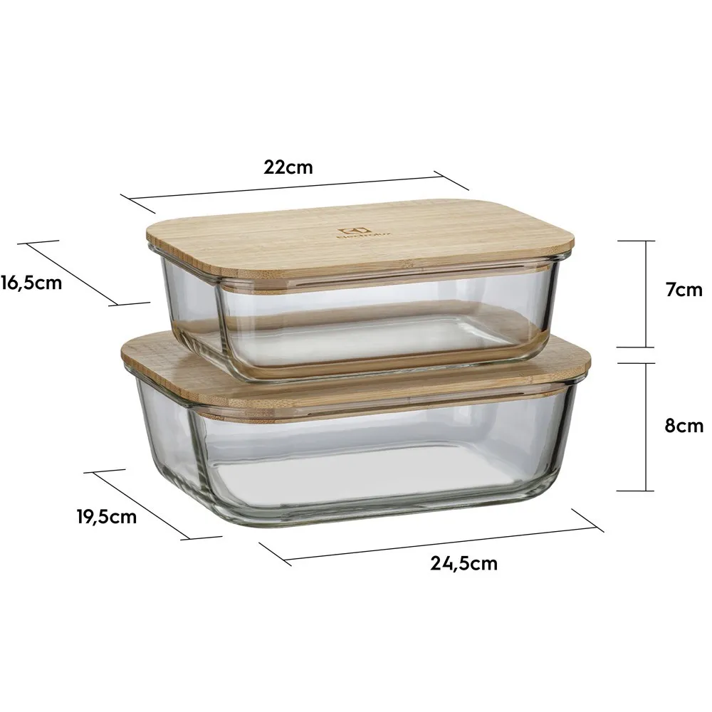 Kit Pedra para Pizza de Pedra Sabão com Alças de Cobre + Potes Herméticos Refratários com Tampa de Bambu Electrolux