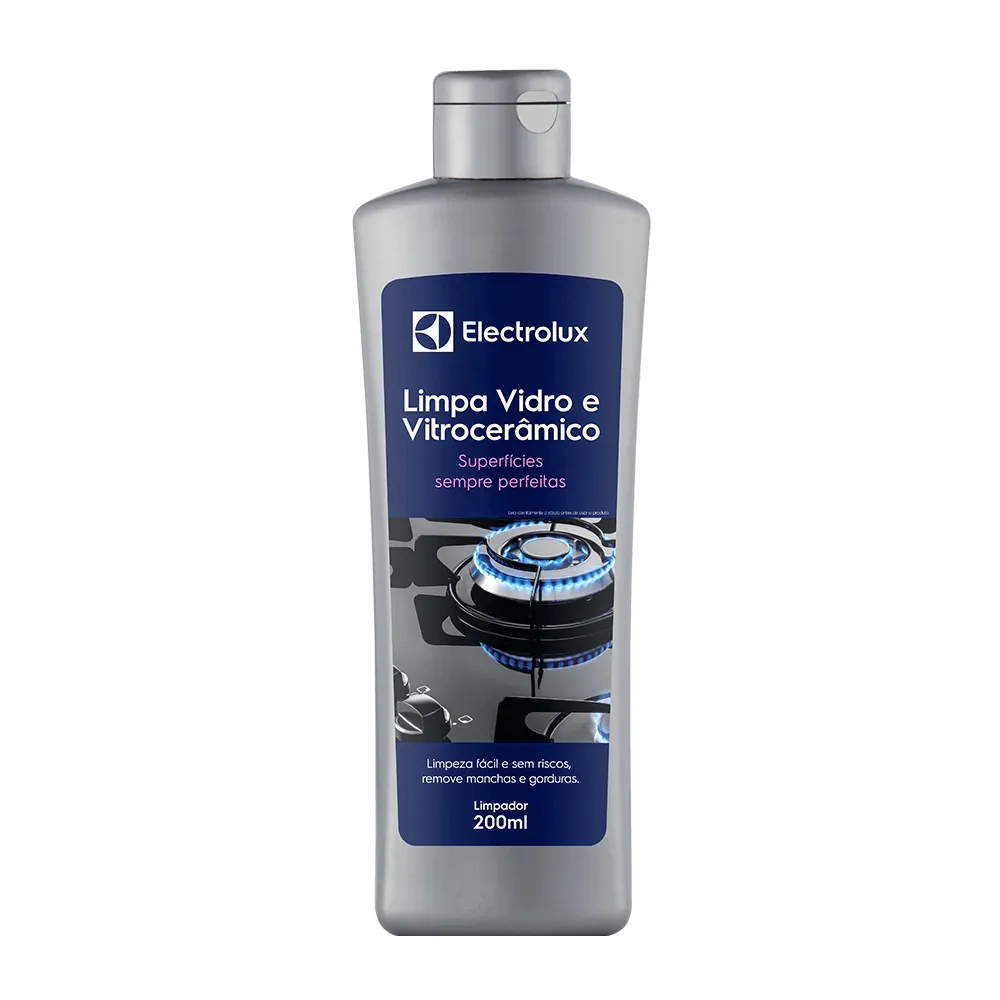 Kit Limpa Vidro e Vitrocerâmico de Indução Electrolux Remove Manchas e Gorduras 3 unidades